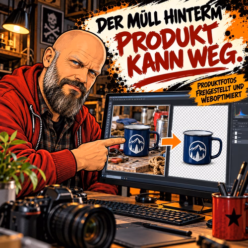 Produktfotos freistellen und weboptimieren