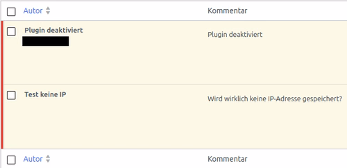 WordPress Kommentar-IP nicht speichern