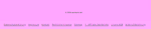WordPress Pflicht-Links im Footer