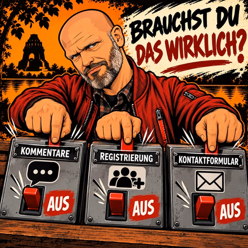 WordPress ohne Kommentare und Registrierung