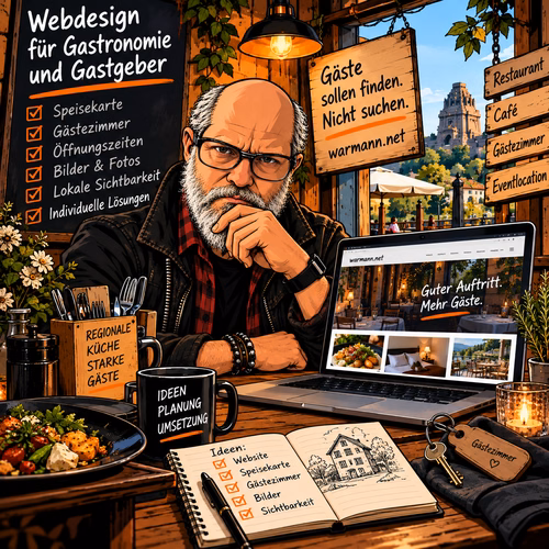 Webdesign für Gastronomie und Gastgeber